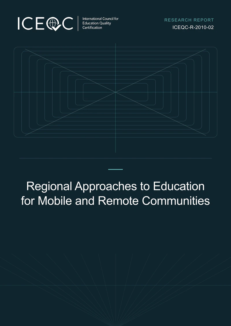 ICEQC-R-2010-02 — Regional Approaches to Education for Mobile and Remote Communities cover