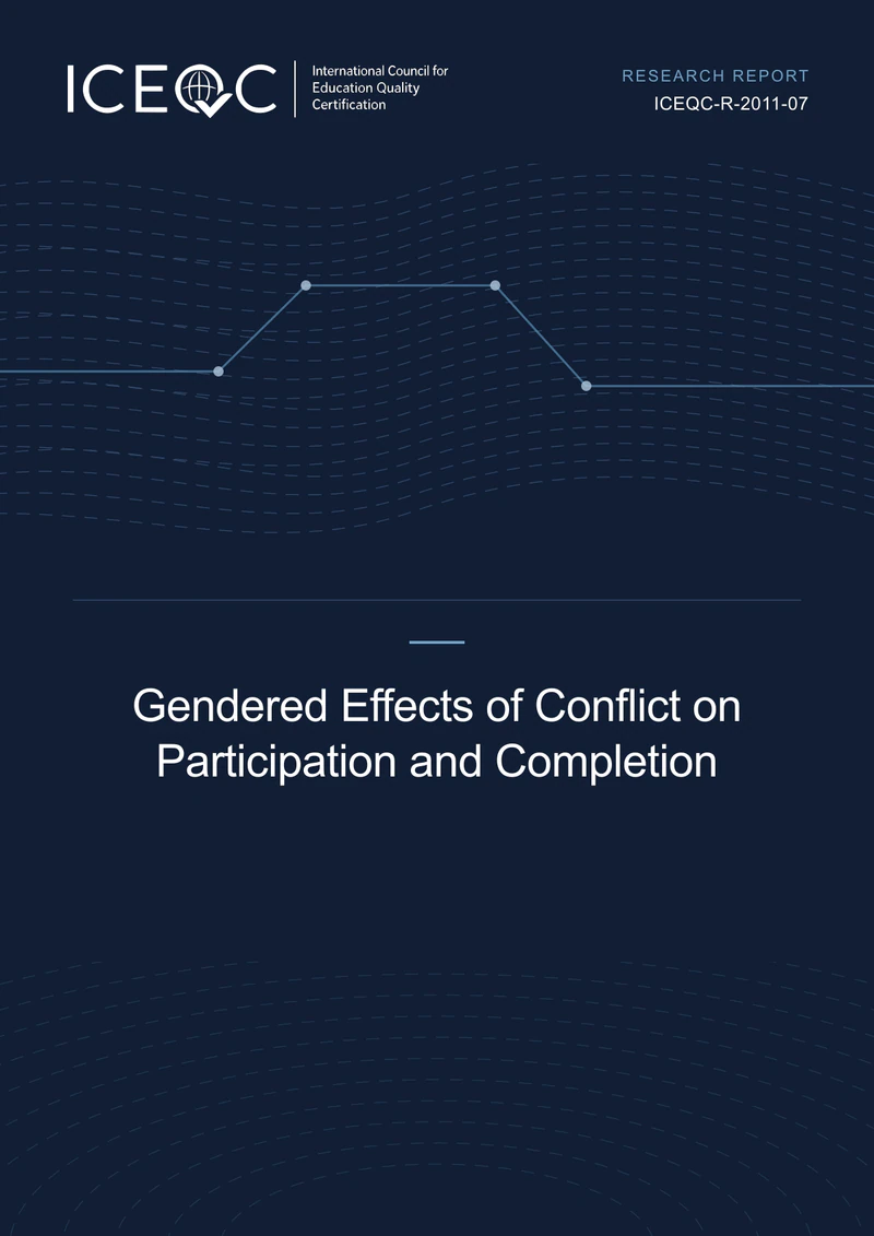 ICEQC-R-2011-07 — Gendered Effects of Conflict on Participation and Completion cover