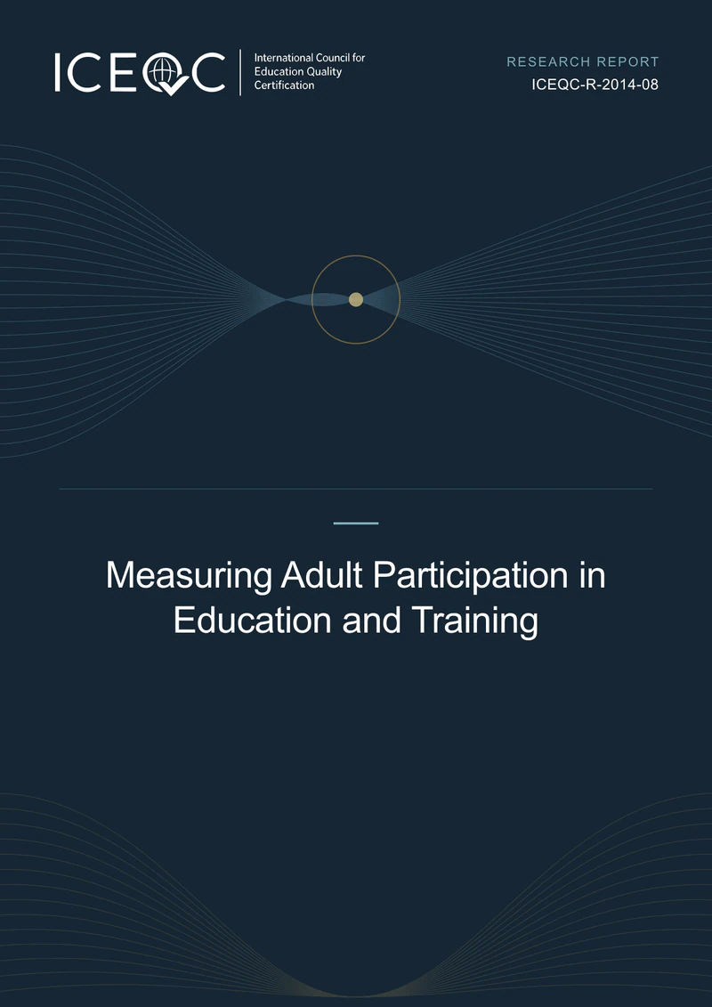 ICEQC-R-2014-08 — Measuring Adult Participation in Education and Training cover