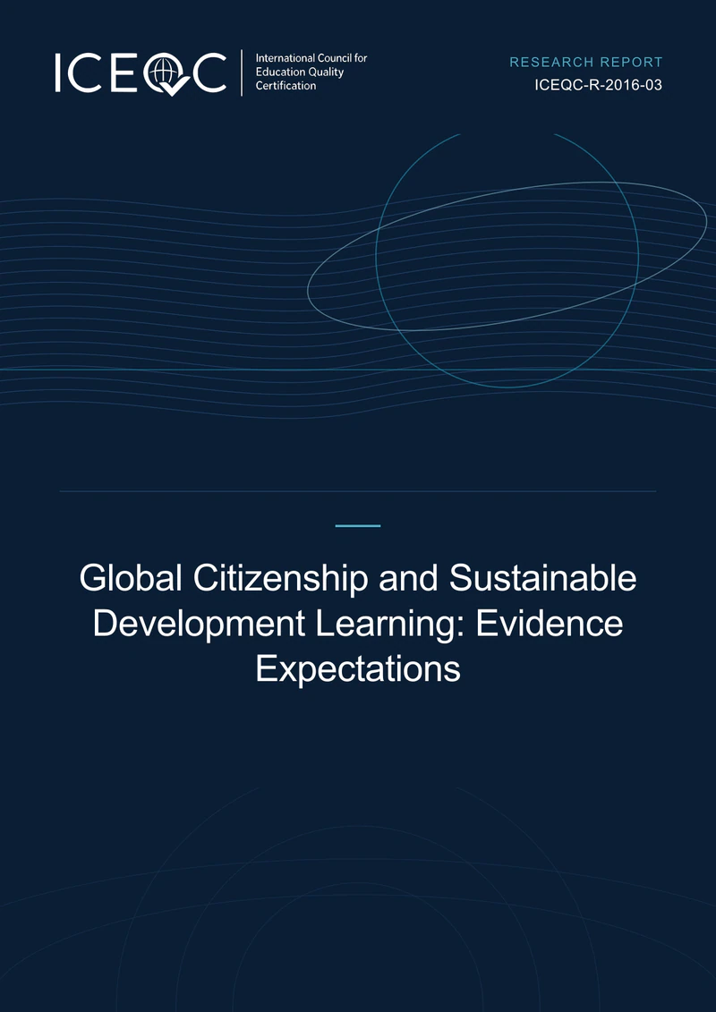 ICEQC-R-2016-03 — Global Citizenship and Sustainable Development Learning: Evidence Expectations cover