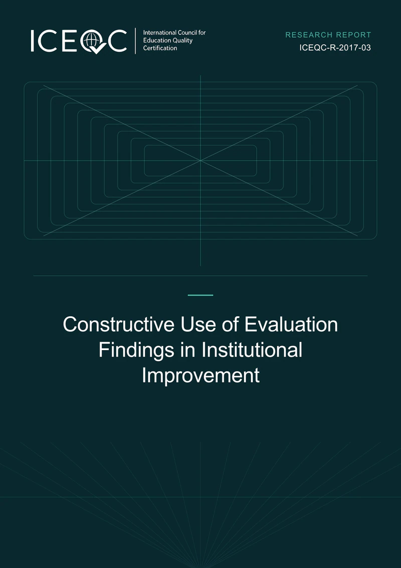 ICEQC-R-2017-03 — Constructive Use of Evaluation Findings in Institutional Improvement cover