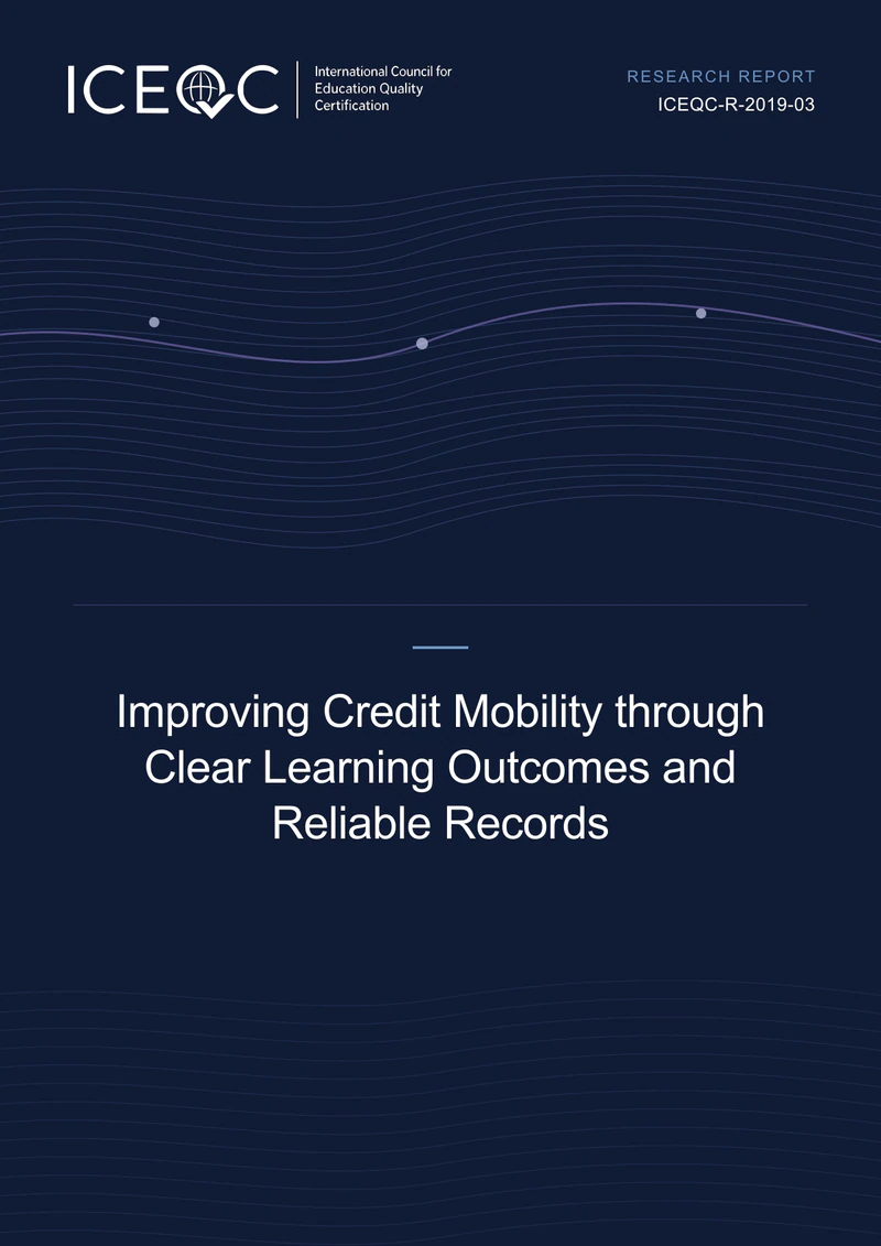 ICEQC-R-2019-03 — Improving Credit Mobility through Clear Learning Outcomes and Reliable Records cover