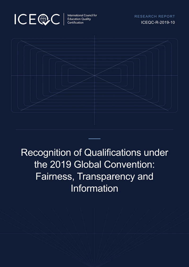 ICEQC-R-2019-10 — Recognition of Qualifications under the 2019 Global Convention: Fairness, Transparency and Information cover