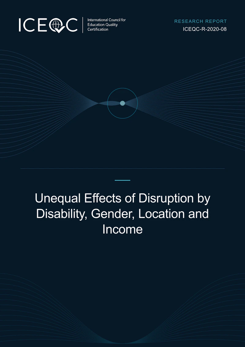 ICEQC-R-2020-08 — Unequal Effects of Disruption by Disability, Gender, Location and Income cover