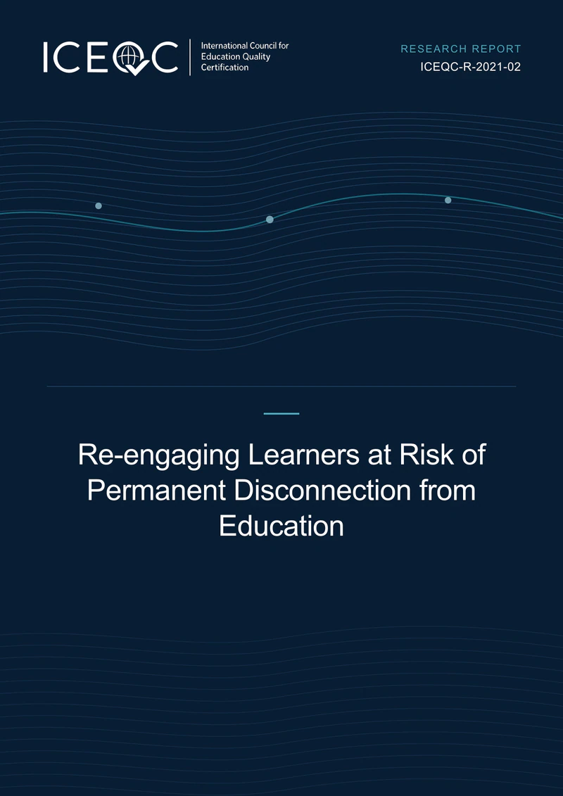 ICEQC-R-2021-02 — Re-engaging Learners at Risk of Permanent Disconnection from Education cover