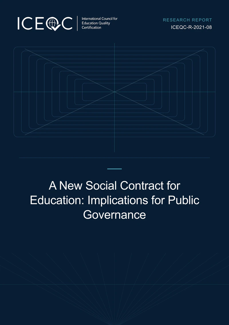 ICEQC-R-2021-08 — A New Social Contract for Education: Implications for Public Governance cover