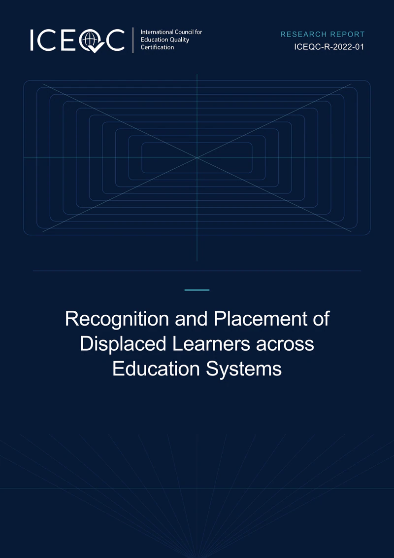 ICEQC-R-2022-01 — Recognition and Placement of Displaced Learners across Education Systems cover