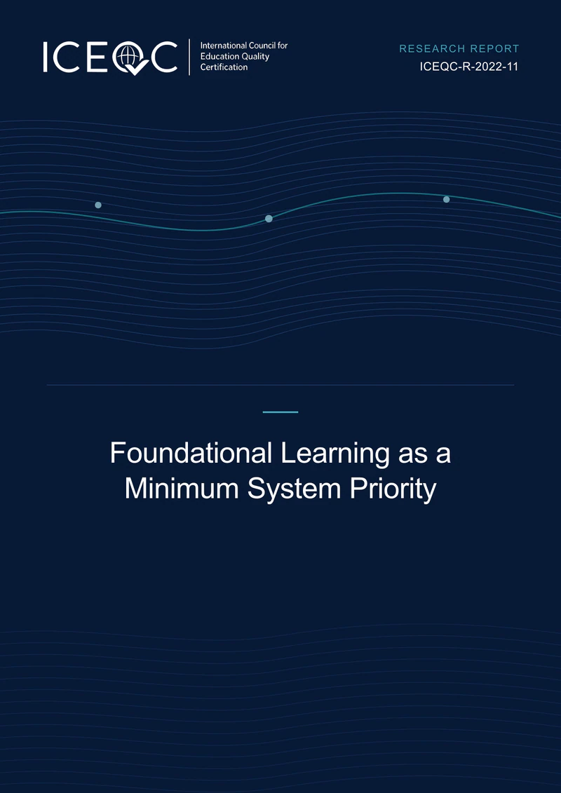 ICEQC-R-2022-11 — Foundational Learning as a Minimum System Priority cover