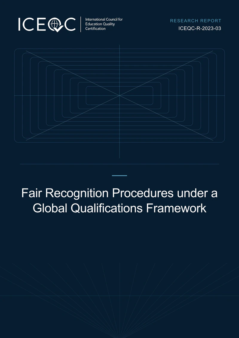 ICEQC-R-2023-03 — Fair Recognition Procedures under a Global Qualifications Framework cover