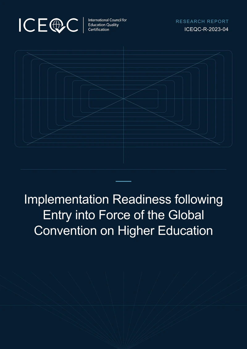 ICEQC-R-2023-04 — Implementation Readiness following Entry into Force of the Global Convention on Higher Education cover