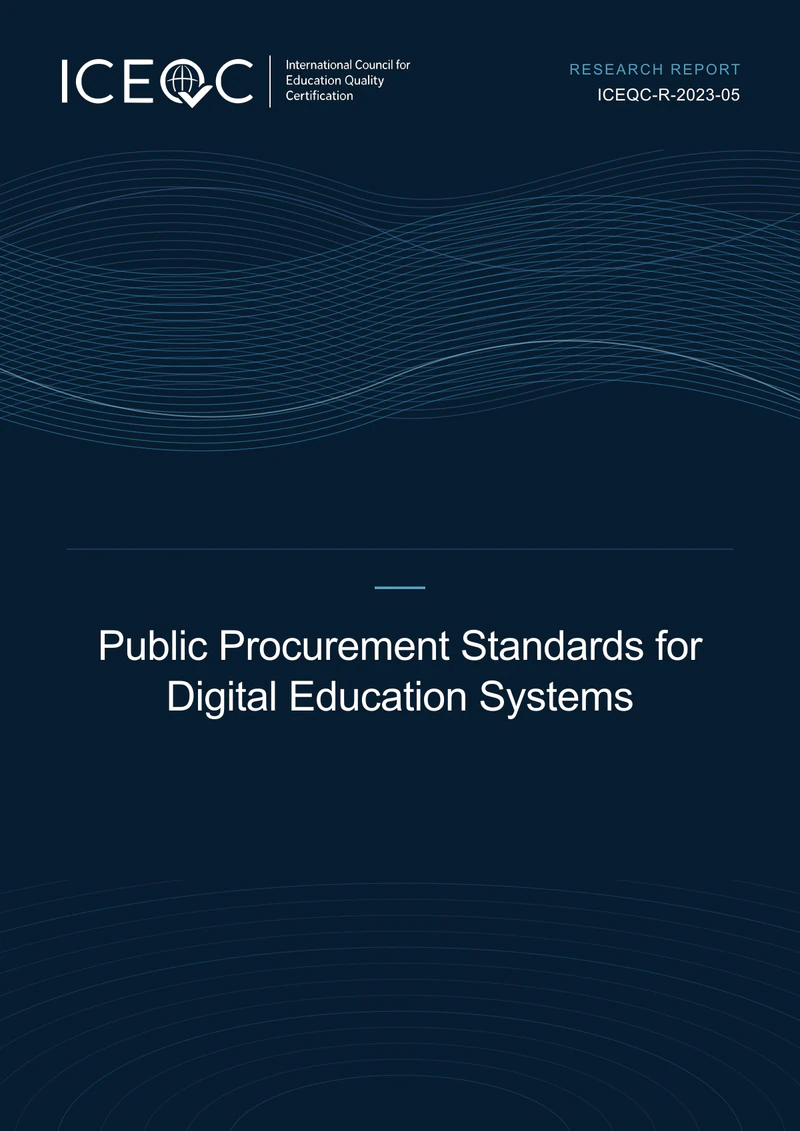 ICEQC-R-2023-05 — Public Procurement Standards for Digital Education Systems cover