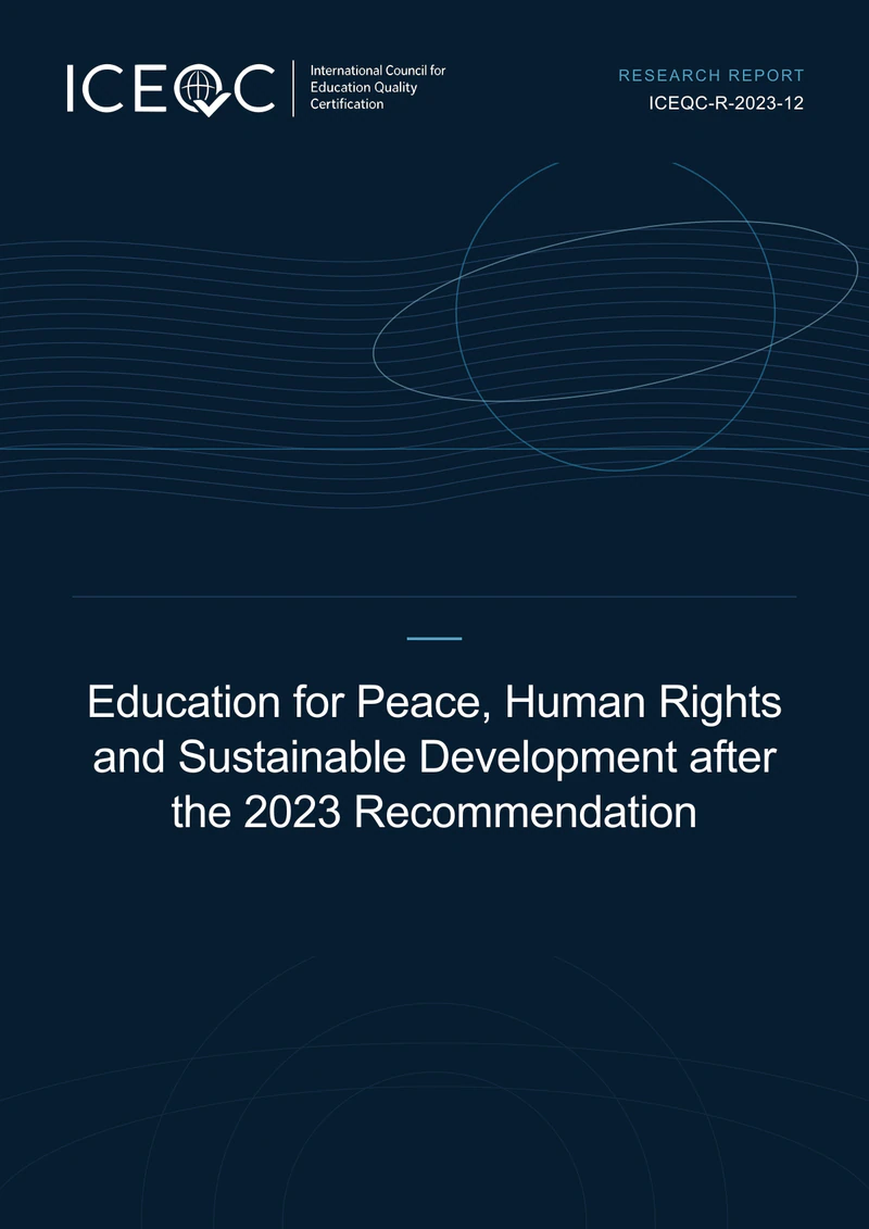 ICEQC-R-2023-12 — Education for Peace, Human Rights and Sustainable Development after the 2023 Recommendation cover