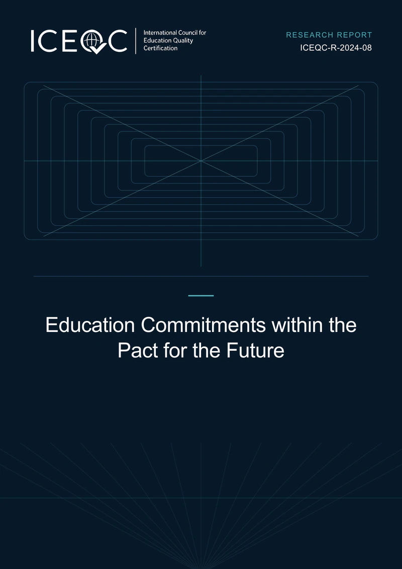 ICEQC-R-2024-08 — Education Commitments within the Pact for the Future cover